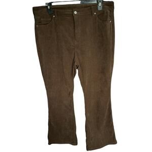 SHEIN Curve Brown Corduroy Pants size 3XL